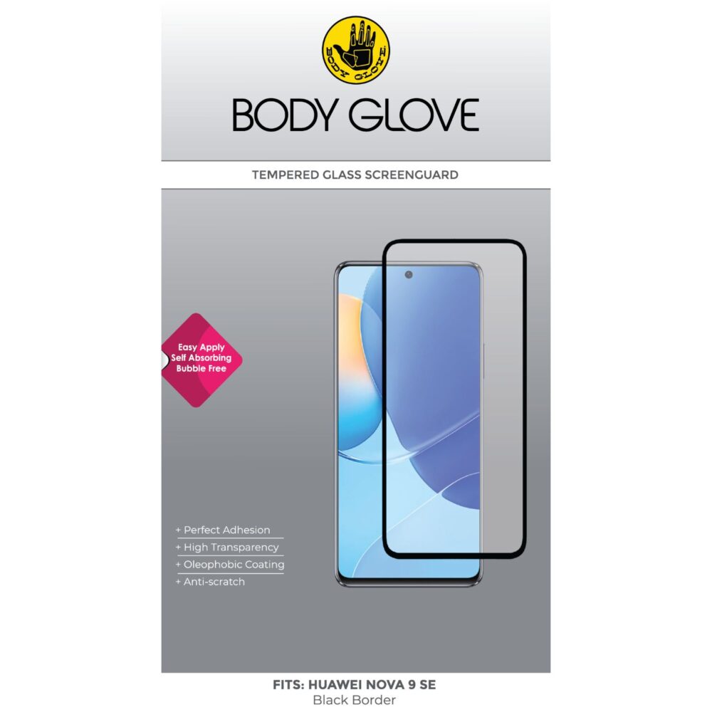 Body Glove Tempered Glass Screen Protector for the Huawei Nova 9 SE Clear