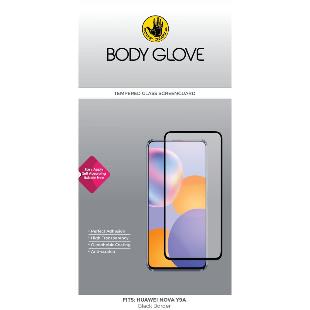 Body Glove Tempered Glass Screen Protector for the Huawei nova Y9a Clear