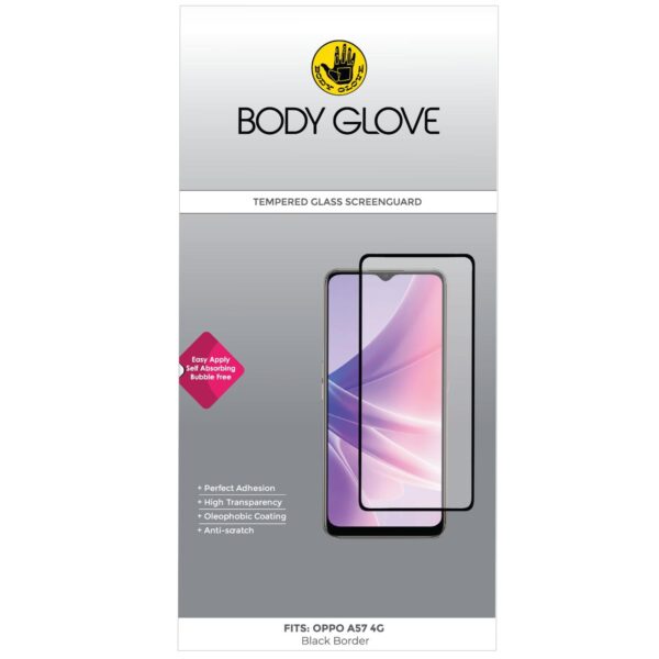 Body Glove Tempered Glass Screen Protector for the Oppo A57s / A57 4G Clear