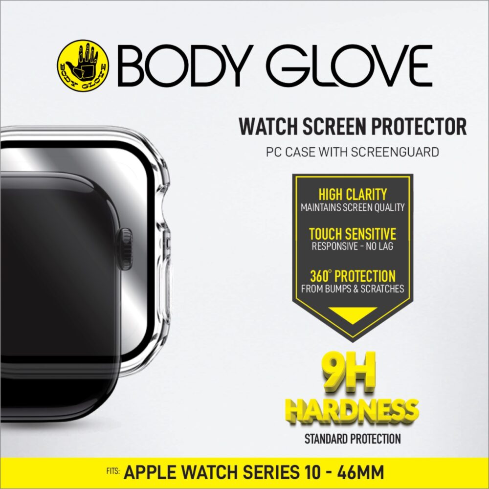 Apple Watch 10 Body Glove Case With Screenguard - 46mm Clear