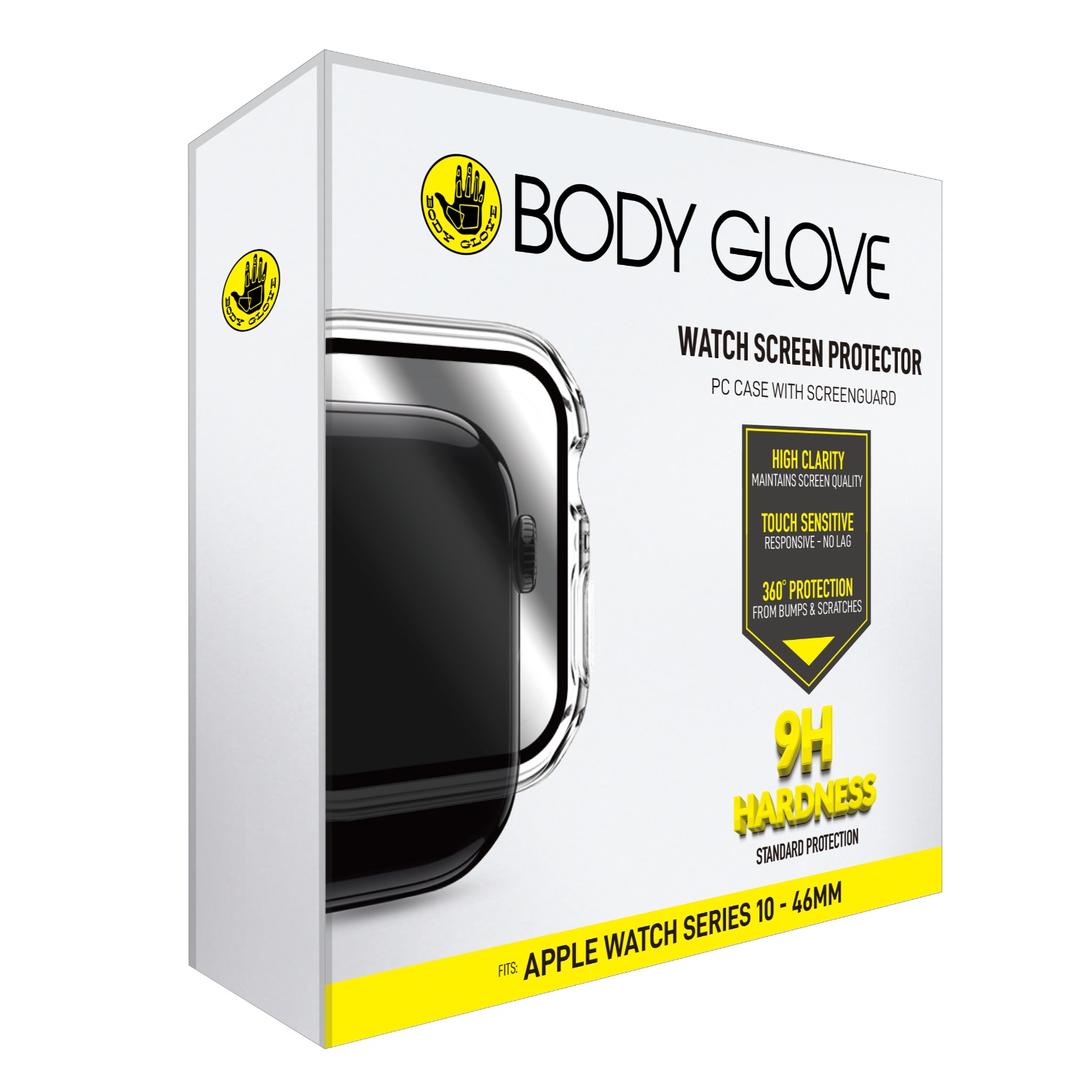 Apple Watch 10 Body Glove Case With Screenguard - 46mm Clear - Image 4