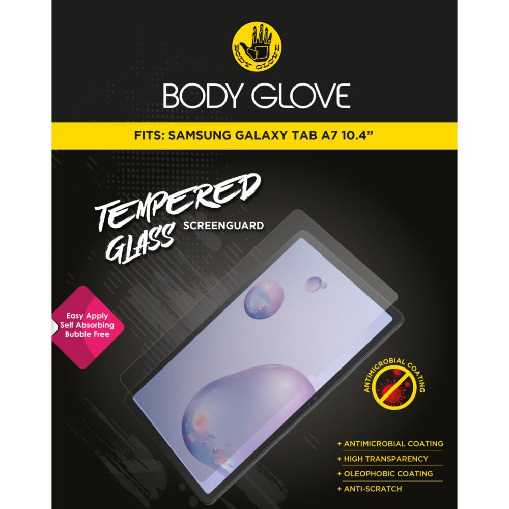 Body Glove Tempered Glass Screen Protector for the Samsung Galaxy Tab A7 10.4 (2020) Clear