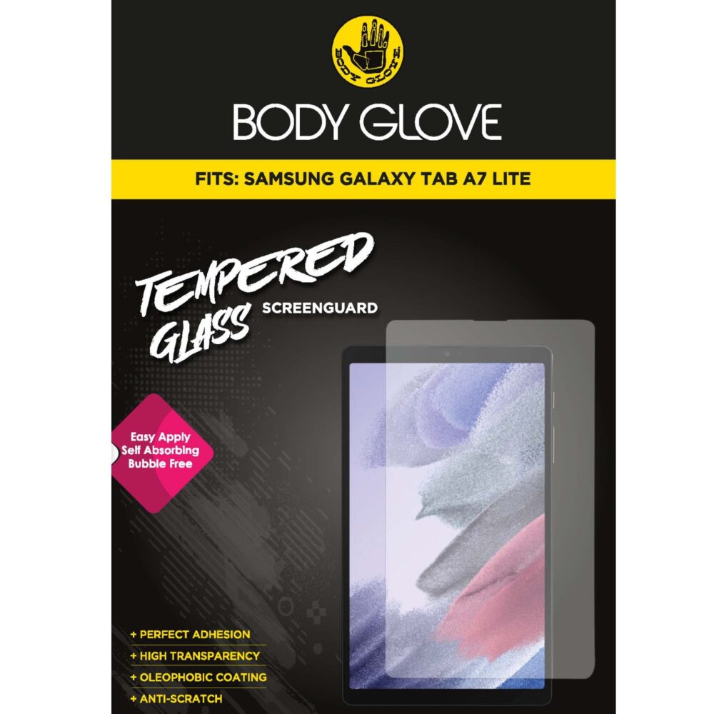 Body Glove Tempered Glass Screen Protector for the Samsung Galaxy Tab A7 Lite Clear