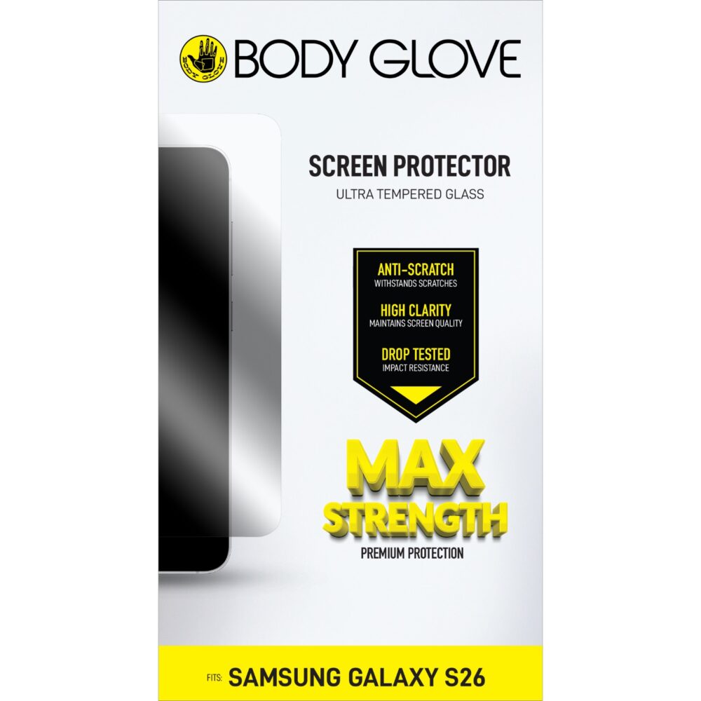 Samsung Galaxy S26 Body Glove Ultra Tempered Glass Screen Protector – Clear