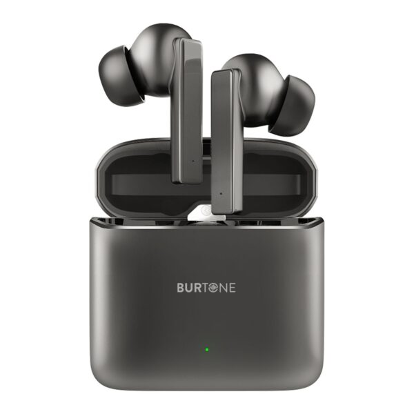Burtone Wireless Bluetooth Metal Series Audio Universal Earphones Grey Earbuds