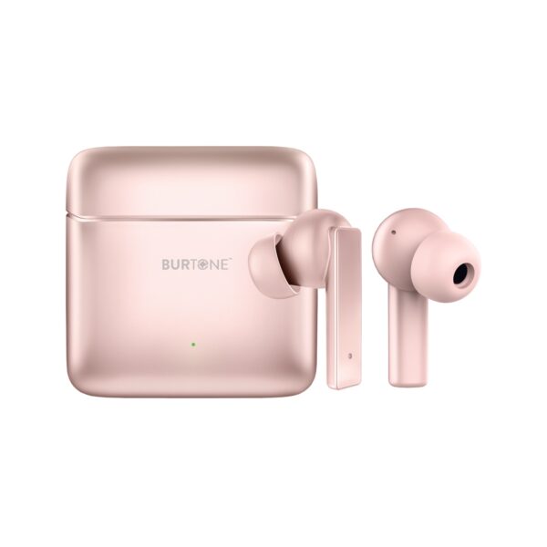 Burtone Bluetooth Metal Series Audio Universal Earphones Pink Wireless Earbuds