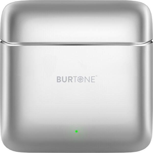 Silver Burtone Universal Bluetooth Metal Series Earphones Wireless Earbuds