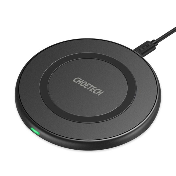 Choetech 10W Fast Wireless Charging Pad Universal Plate Charger Black