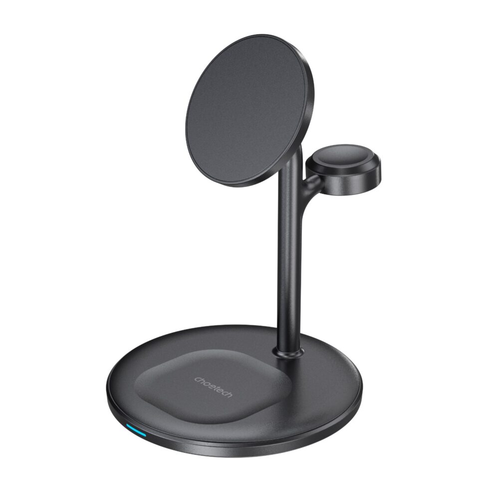 Choetech 15W 3-in-1 Magnetic Wireless Charging Stand - Black