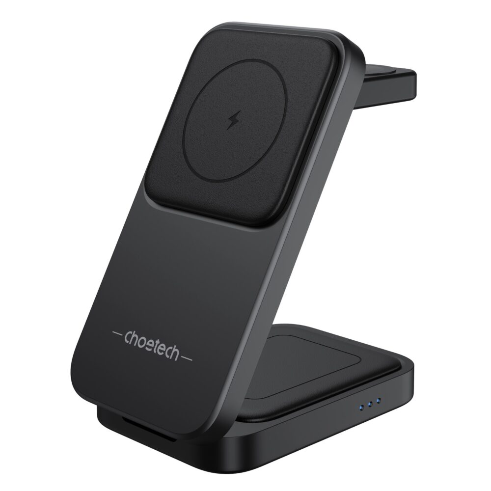 Choetech 15W 3-in-1 Magnetic Wireless Charger - Black