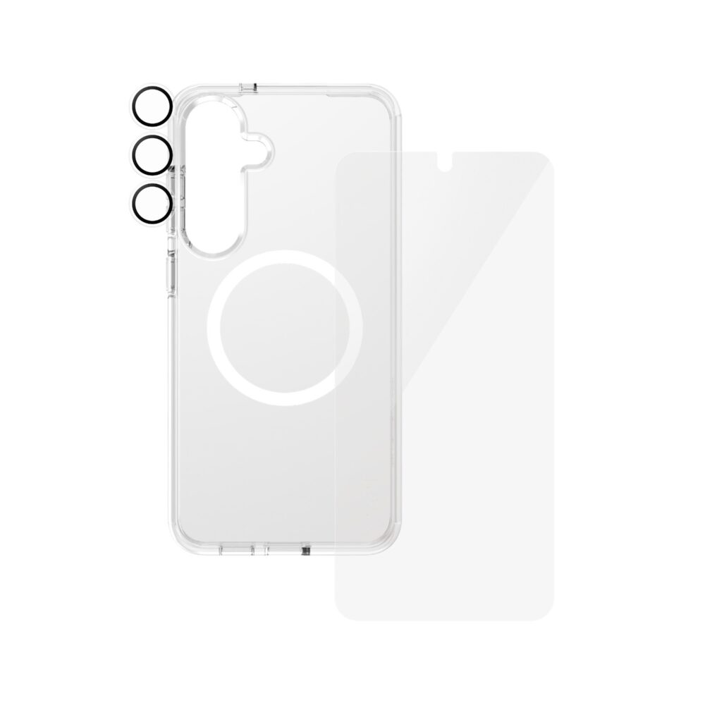 Samsung Galaxy S25+ PanzerGlass Bundle – Cover + Screen Protector + Camera Protector