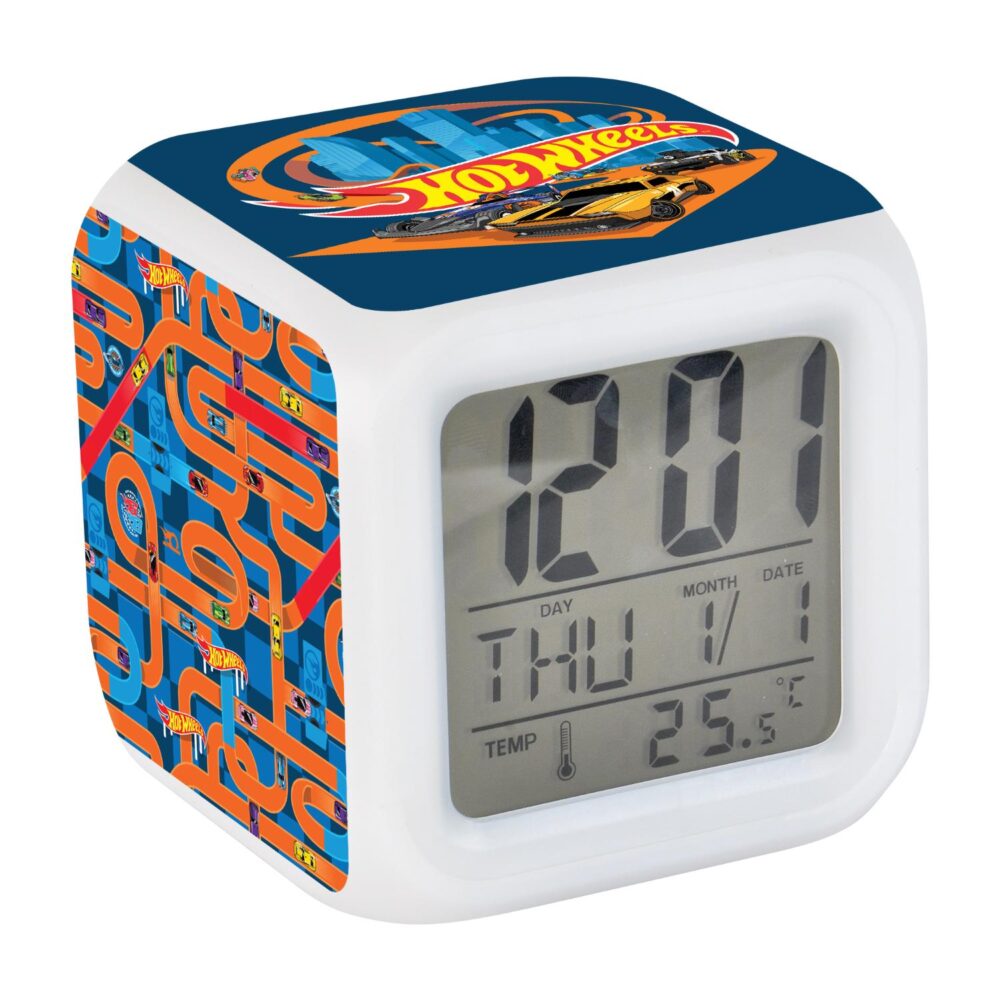 Hot Wheels Digital Clock - Blue
