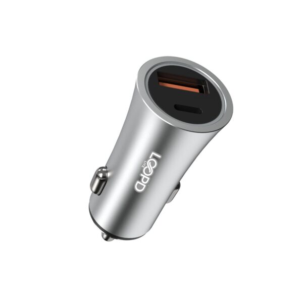 This LOOPD Lite 20W Dual Port PD Fast Charge Car Charger is great for charging your device while travelling.