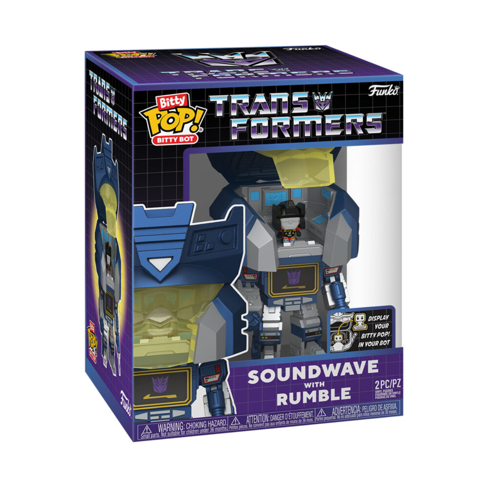Soundwave with Rumble – Transformers Funko Bitty Pop Bitty Bot