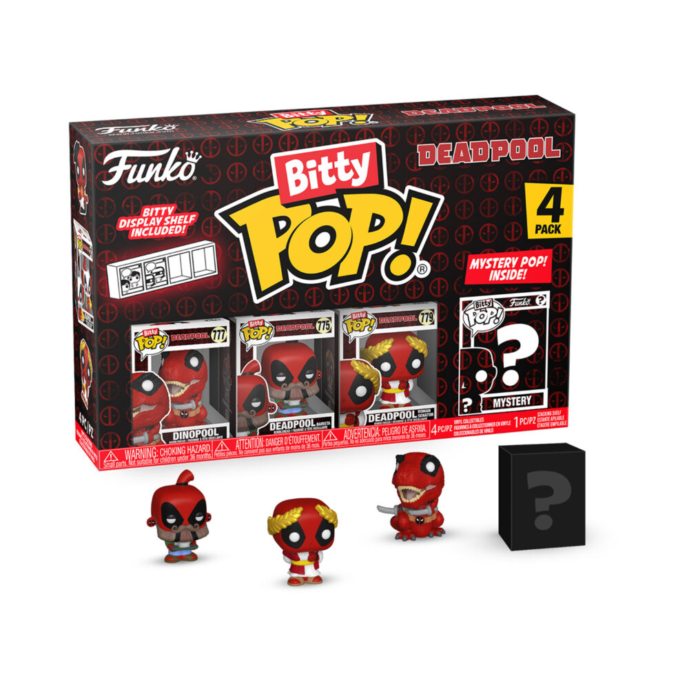 Deadpool Funko Bitty Pop 4 Pack Dinopool Deadpool