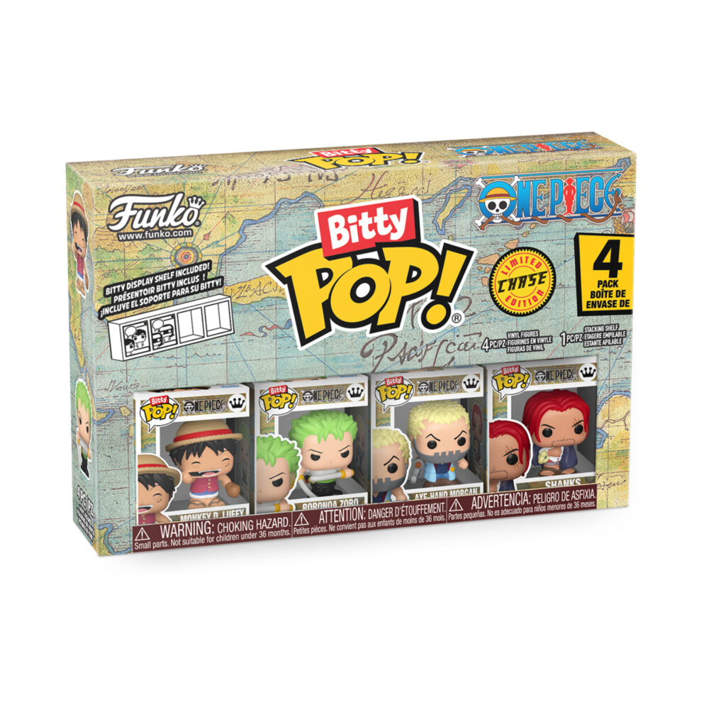 One Piece Funko Bitty Pop Series 1 – 4 Pack(Limited Chase Edition)