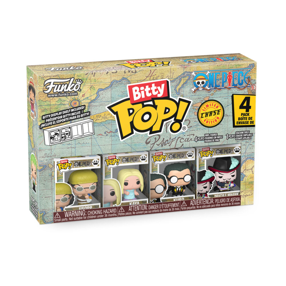 One Piece – Funko Bitty Pop Series 4 – 4 Pack – Limited Chase Edition