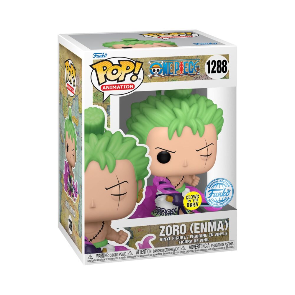 Set sail and sharpen your Funko Pop Animation One Piece collection - Zoro With Enma.