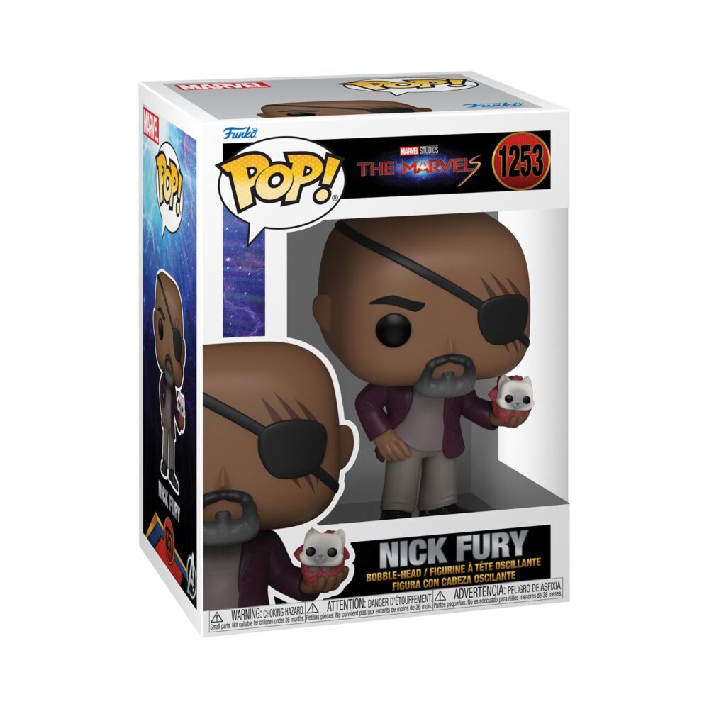 Nick Fury – The Marvels Funko Pop Bobblehead Vinyl Figure #1253