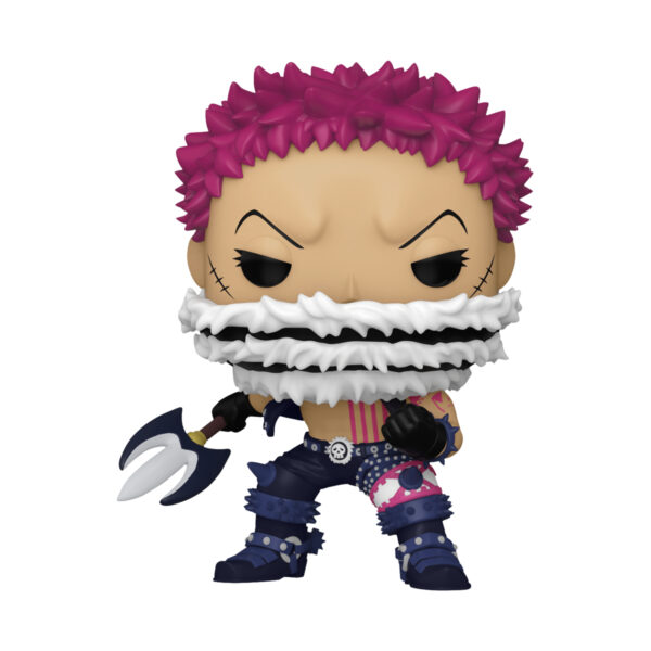 Unboxed One Piece Katakuri Funko Pop collectable animation vinyl figure #1606, showcasing detailed features.