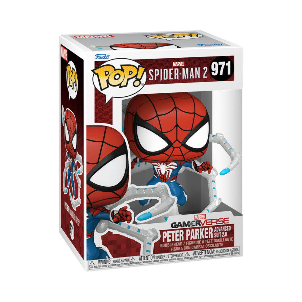 Peter Parker Advanced Suit 2.0 – Marvel Spider-Man 2 Funko Pop Vinyl Figure #971