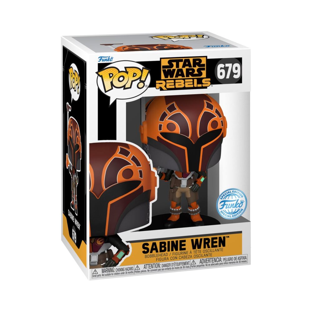 Star Wars Rebels Sabine Wren With Airbrush Funko Pop Bobblehead 679