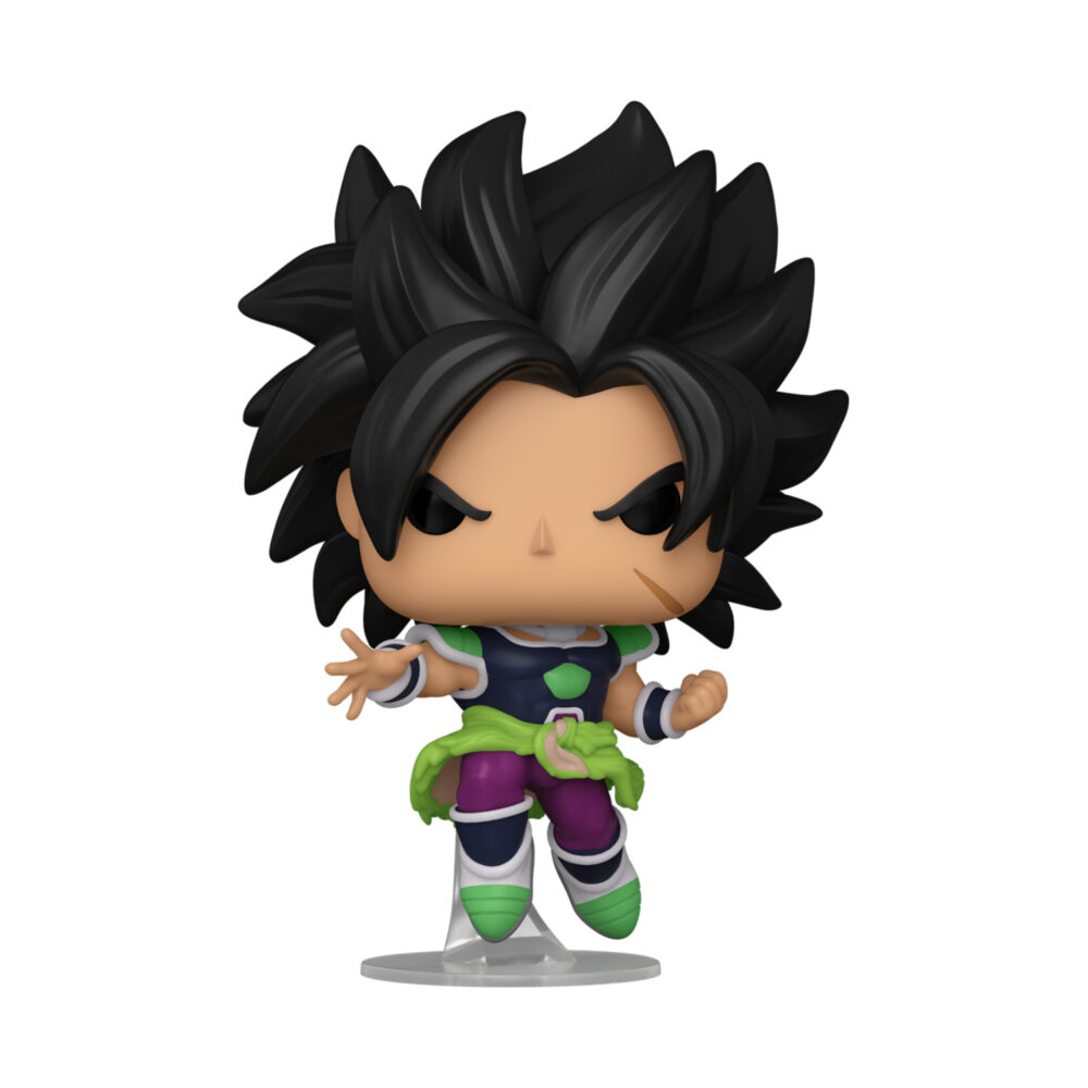 Funko Pop Broly #1861 figurine from Dragon Ball Super displayed outside of its box