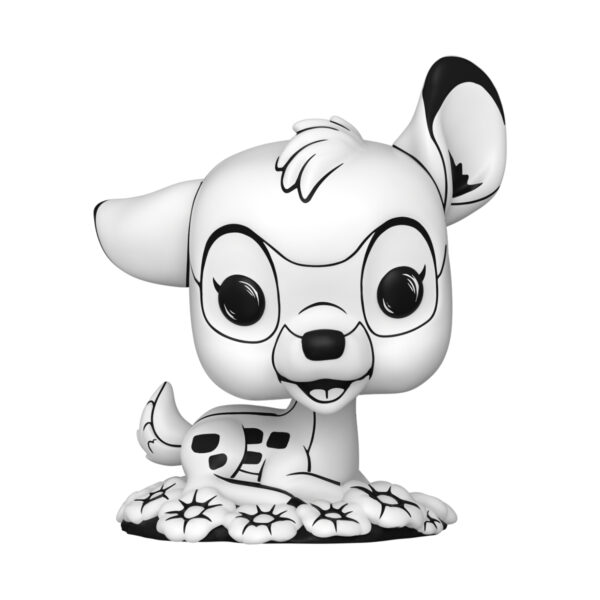 Front view of the Bambi Sketched Funko Pop Vinyl Figure unboxed