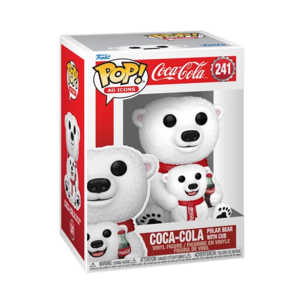 Coca-Cola-Coca-Cola Polar Bear With Cub Funko Pop Vinyl Figure Ad Icons 241