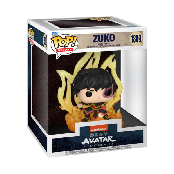 Packaged View of Zuko Funko Pop #1809 – Avatar Deluxe Funko Pop Figure