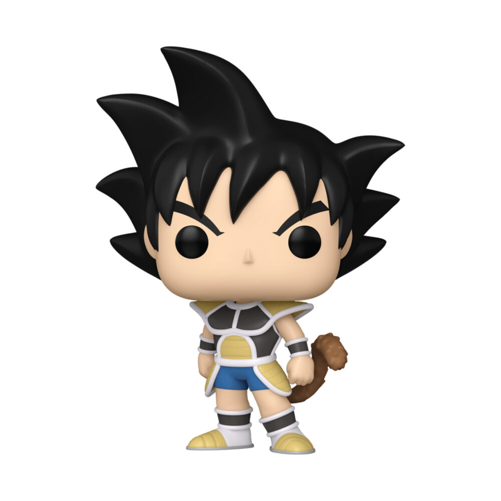 Funko Pop Goku in Saiyan Armor #1860 figurine from Dragon Ball Super Broly displayed outside of its box