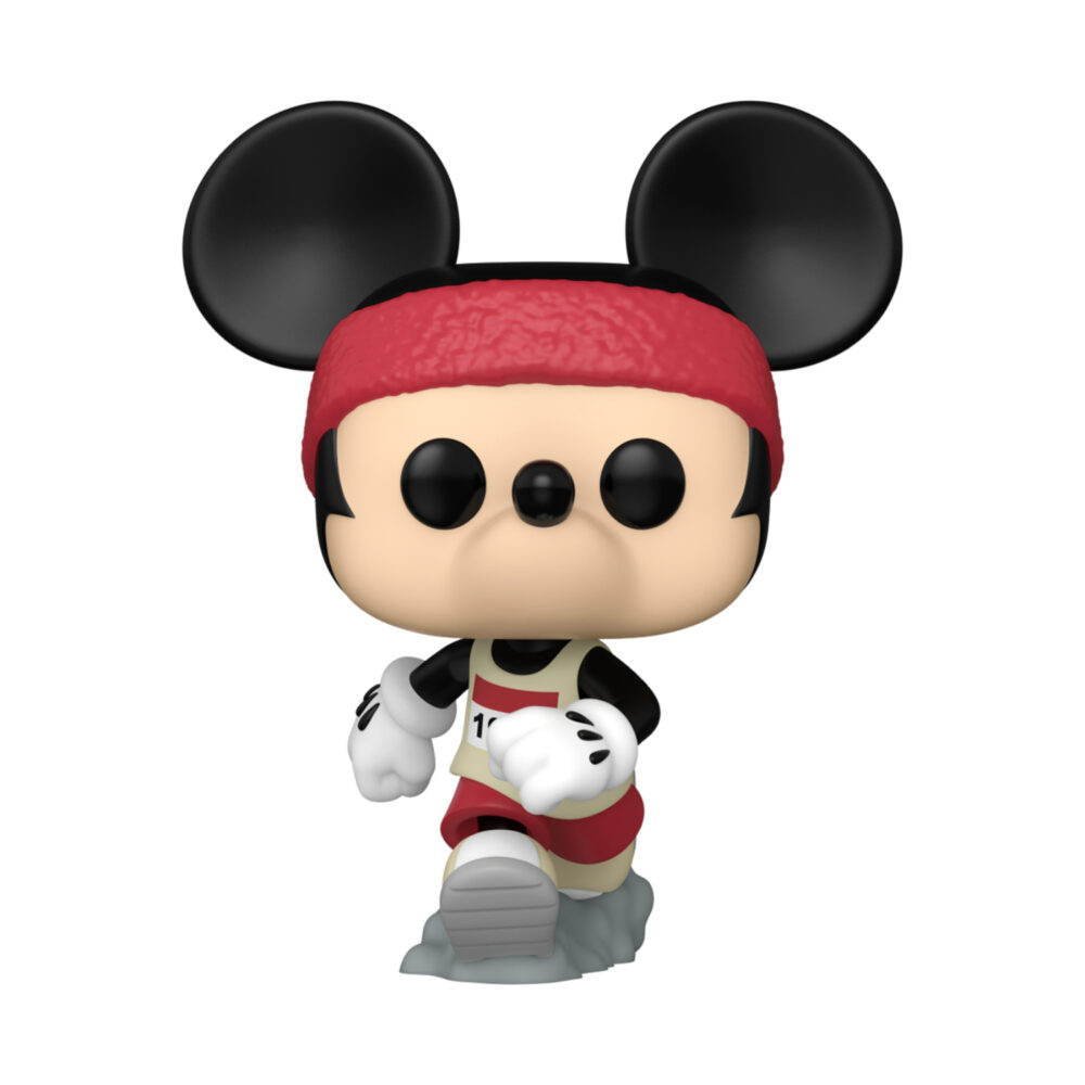 Funko Pop Mickey Mouse in Marathon Outfit #1556 figurine from Disney Mickey & Friends displayed outside of its box