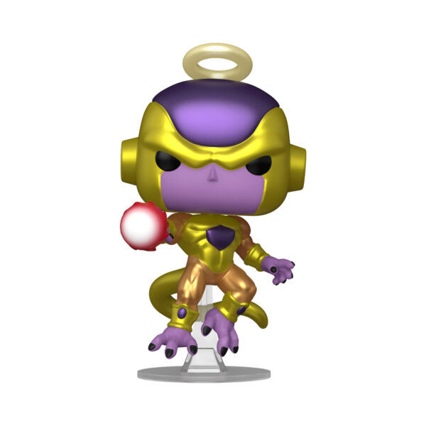 Front view of Golden Frieza Funko Pop #1816, a Dragon Ball Super vinyl figure.