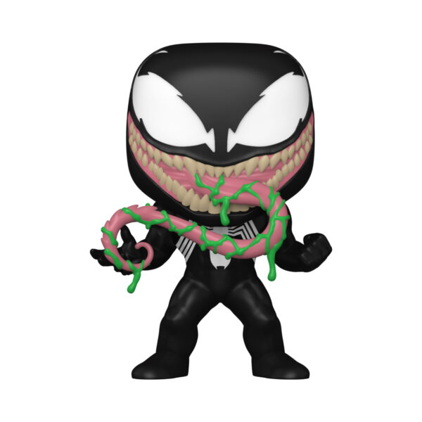 Front view of Venom Funko Pop #1469, a Marvel glow-in-the-dark vinyl figure.