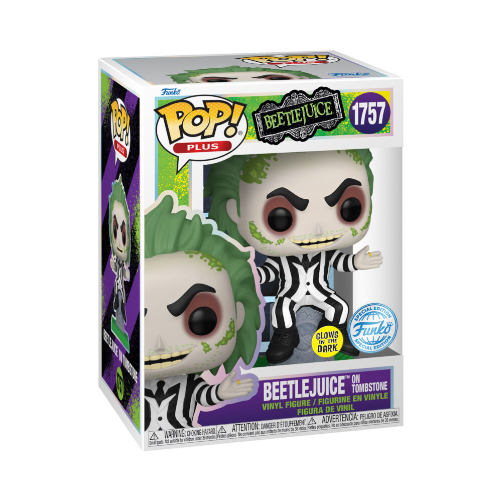 Beetlejuice on Tombstone – Beetlejuice Funko Pop Figure – Special Edition #1757