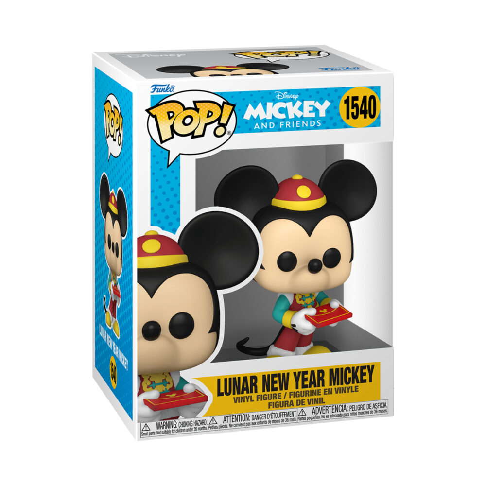 Packaged view of Lunar New Year Mickey Funko Pop #1540, a Disney Funko Pop vinyl figure.