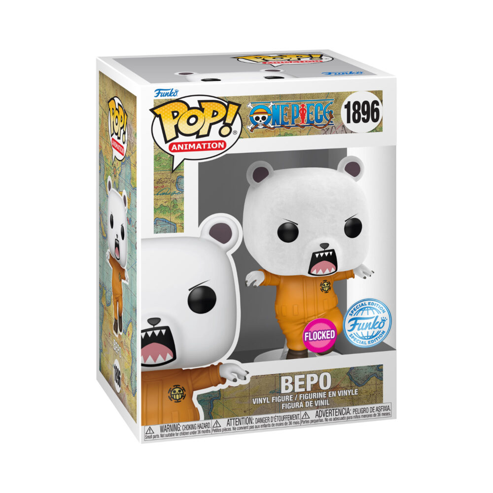 Bepo – One Piece Funko Pop Vinyl Figure (Flocked, Special Edition) #1896