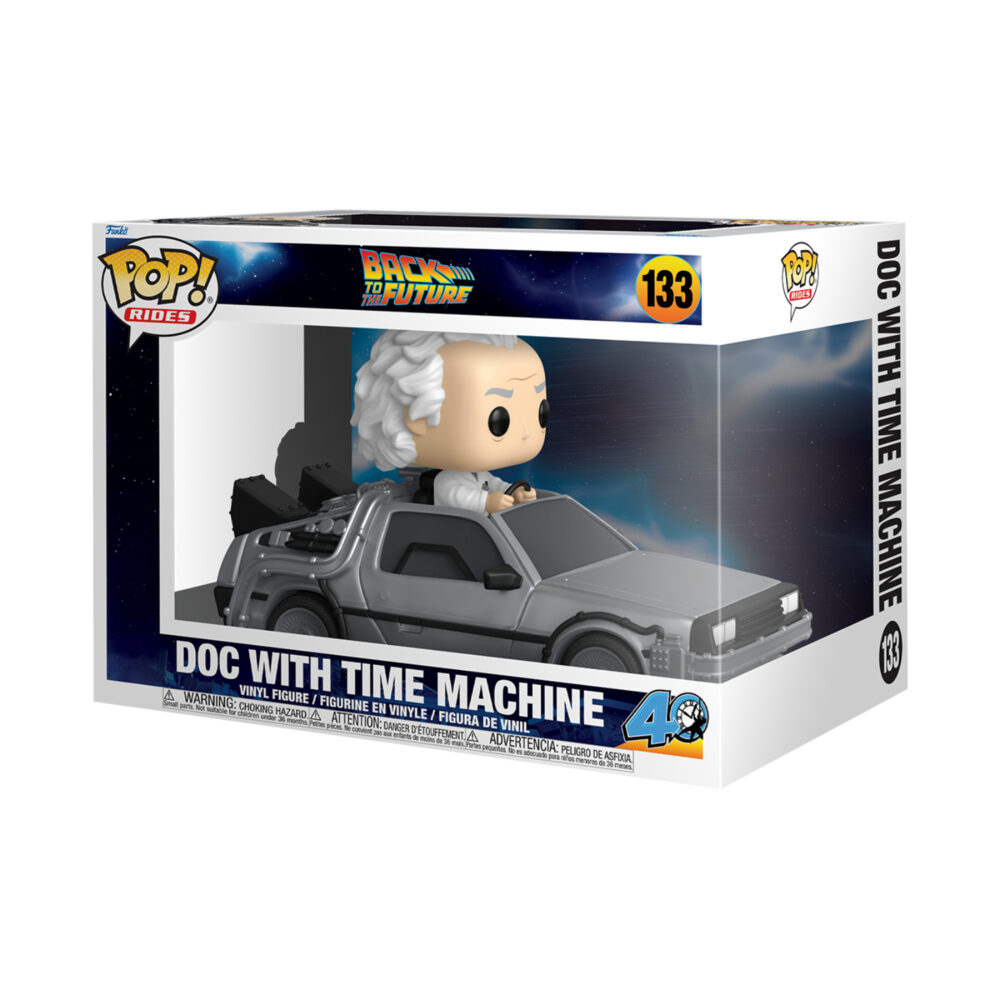 Doc with Time Machine – Back to the Future Funko Pop Rides Deluxe Vinyl Figure #133