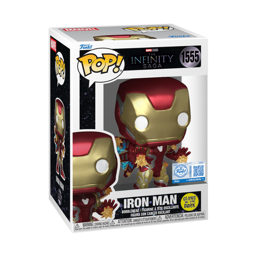 Iron Man (Glow) – Marvel The Infinity Saga Funko Pop Vinyl Figure – Special Edition #1555