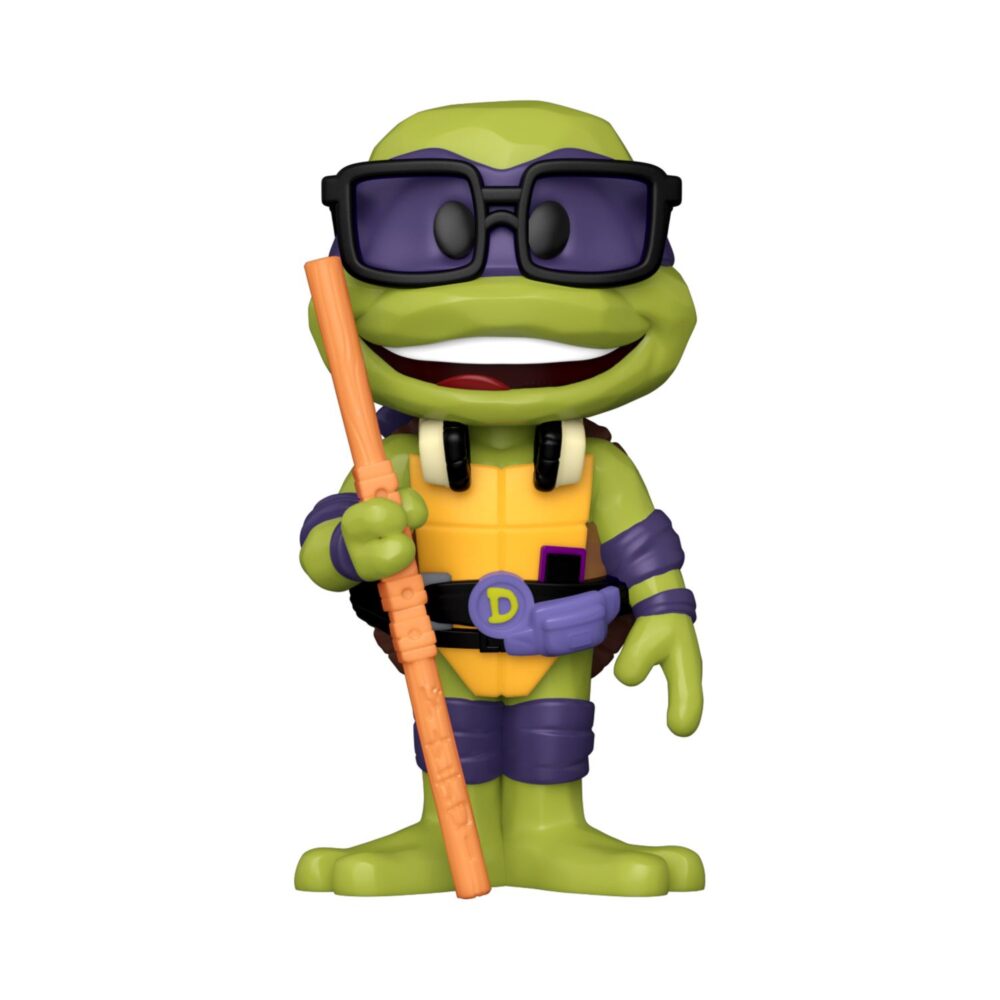 Crafted to perfection, this crime-fighting Donatello Funko SODA maestro stands ready to bolster your collection and thwart lurking villains.