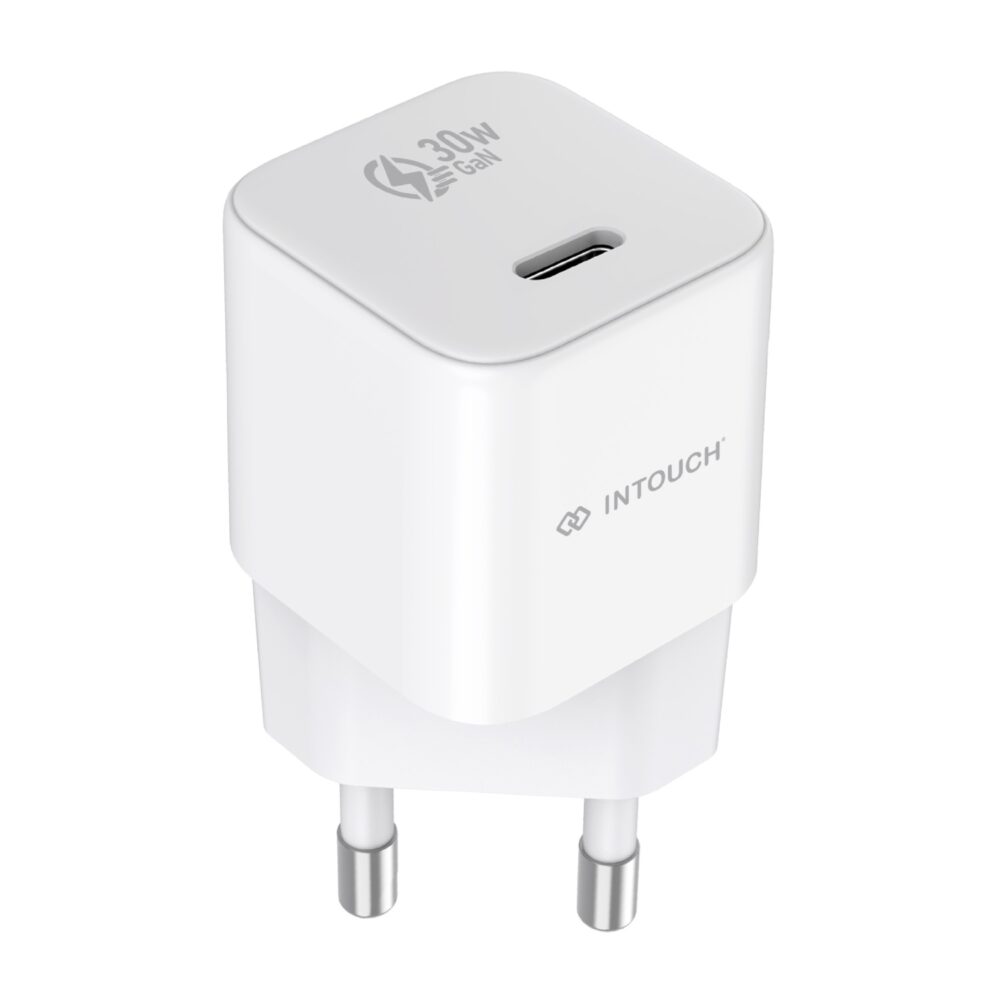 30W INTOUCH PD GaN Wall Charger – White