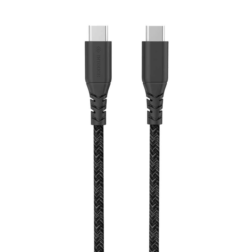 INTOUCH 60W USB C To USB C Cable - 2m Black
