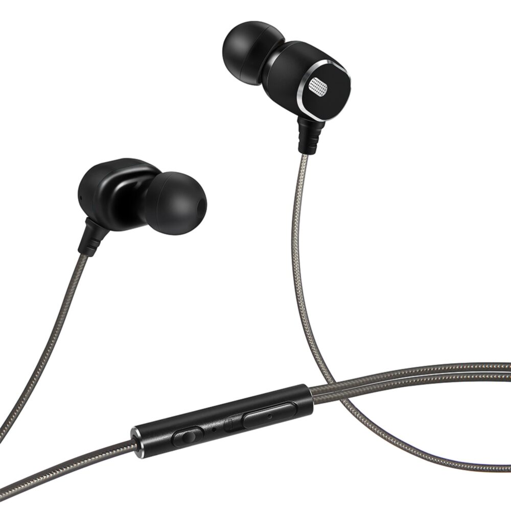 INTOUCH Explosive Wired AUX In Ear Earphones - Black