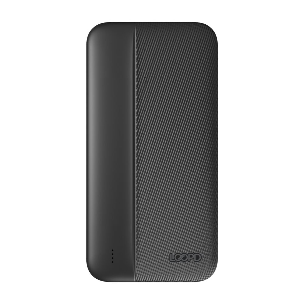 Stay powered and ready with the 10W LOOPD 20000mAh Power Bank.