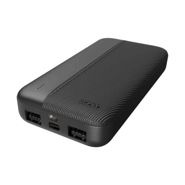 The built-in LED indicator for the 10W LOOPD 20000mAh Power Bank keeps you informed about the power status, while its impressive 20000mAh capacity provides up to 3 full charges.