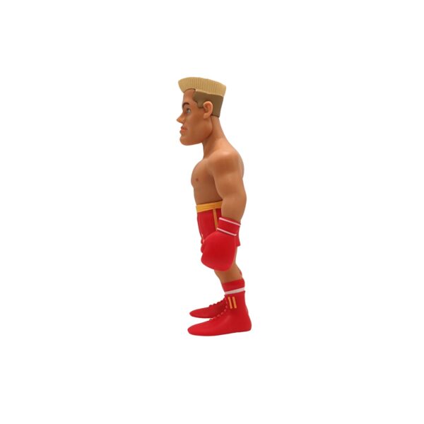 Side view of the Ivan Drago Minix Figurine, emphasizing his athletic stance and focused expression