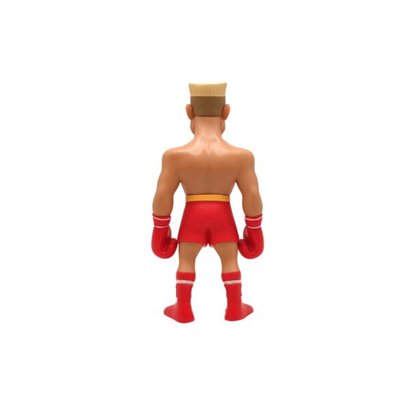 Back view of the Ivan Drago Minix Figurine, highlighting the details of his posture and boxing trunks.