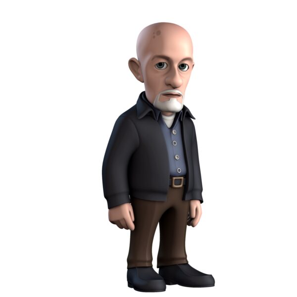 Front view of the Mike Minix Figurine, showcasing his professional suit and serious expression.