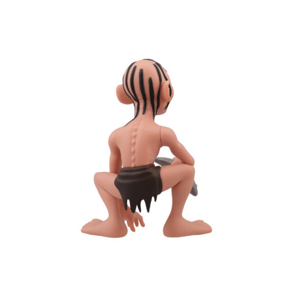 Back view of the Gollum Minix Figure, highlighting the details of his posture and twisted body.