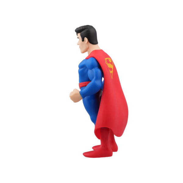 Side view of the Superman Minix Figure, emphasizing his lifelike proportions and hero pose.